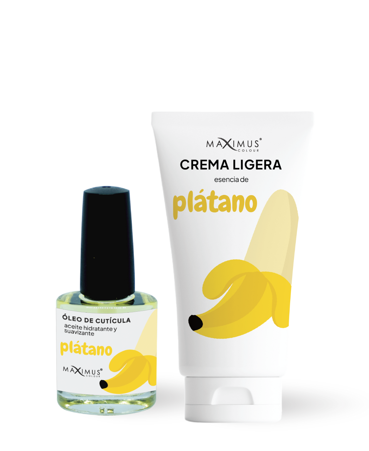 Dúo Maximus Colour Esencia de Plátano 🍌 (Crema + Aceite)