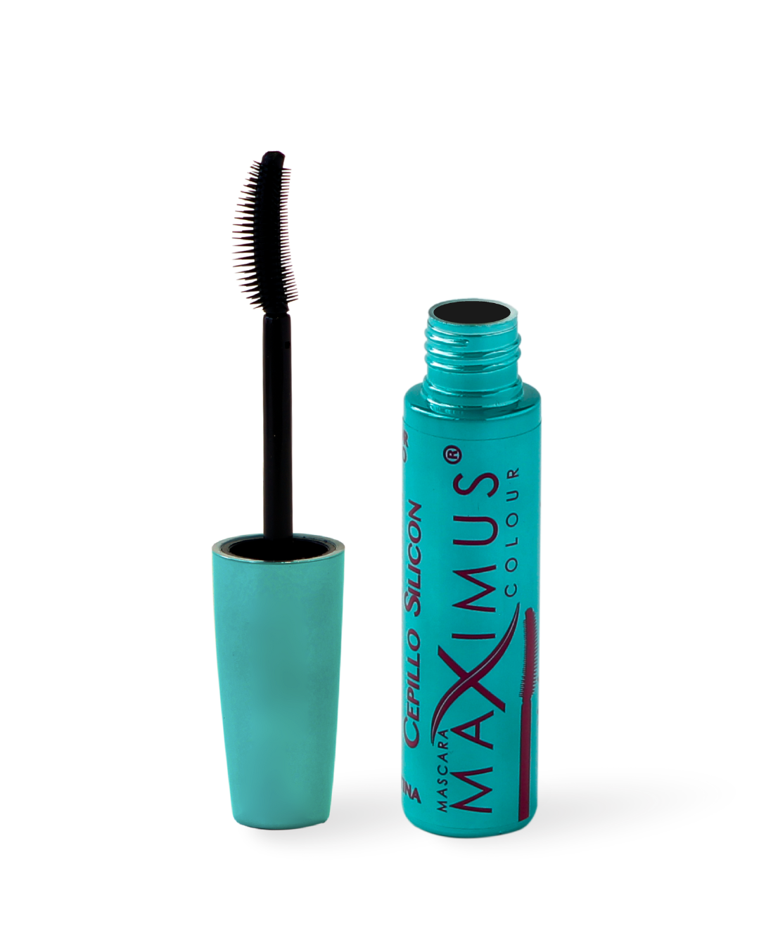 Rimel Biotina y microfibras con cepillo de silicón Maximus Colour