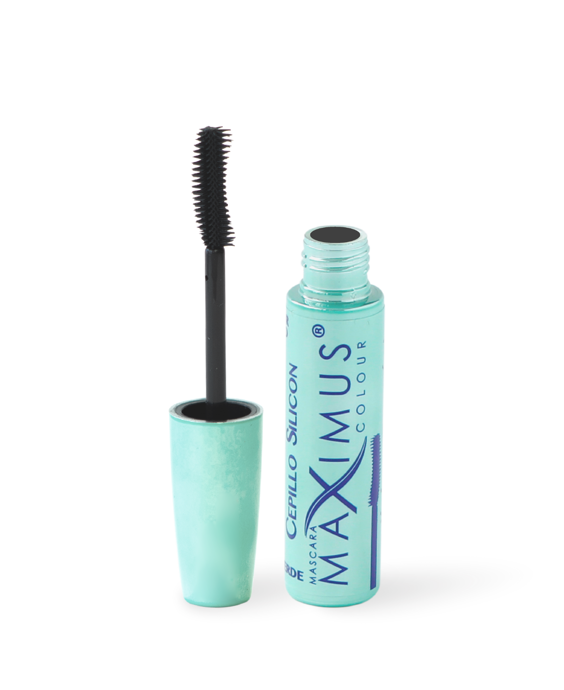 Rimel Té verde y microfibras con cepillo de silicón Maximus Colour