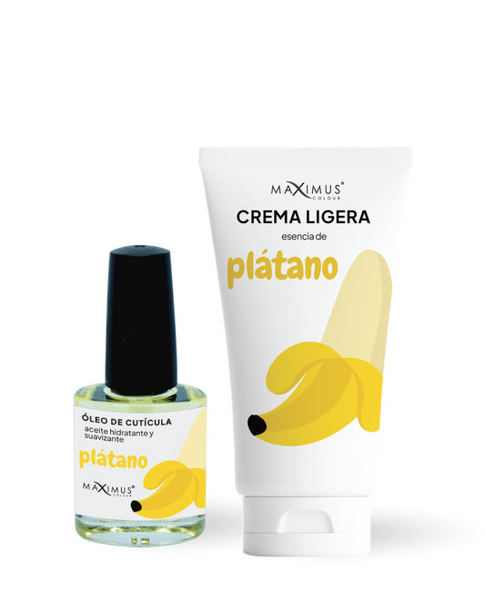 Dúo Maximus Colour Esencia de Plátano 🍌 (Crema + Aceite)