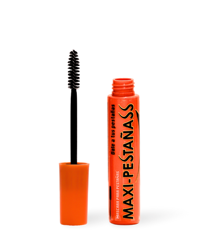 Rímel Maxi-Pestañas con Maracuyá y microfibras alargadoras aceites exóticos mascara