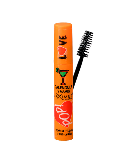 POP! Mascara para pestañas 2 aceites 2 beneficios- Cepillo Profesional