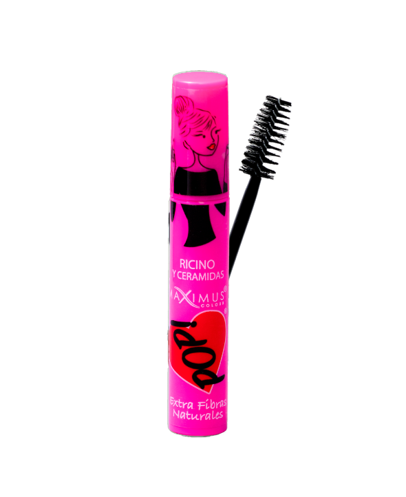 POP! Mascara para pestañas 2 aceites 2 beneficios- Cepillo Profesional