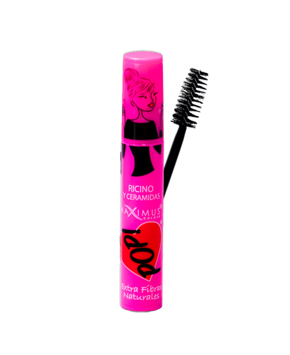 POP! Mascara para pestañas 2 aceites 2 beneficios- Cepillo Profesional