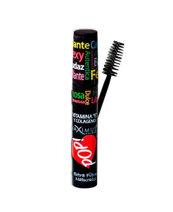 POP! Mascara para pestañas 2 aceites 2 beneficios- Cepillo Profesional