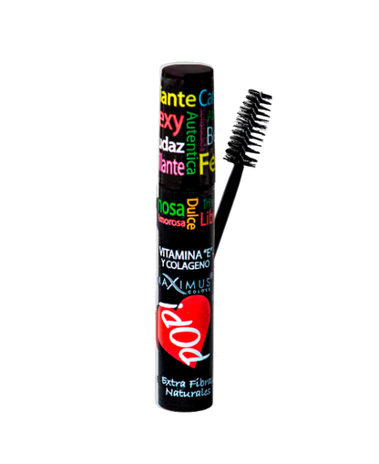 POP! Mascara para pestañas 2 aceites 2 beneficios- Cepillo Profesional