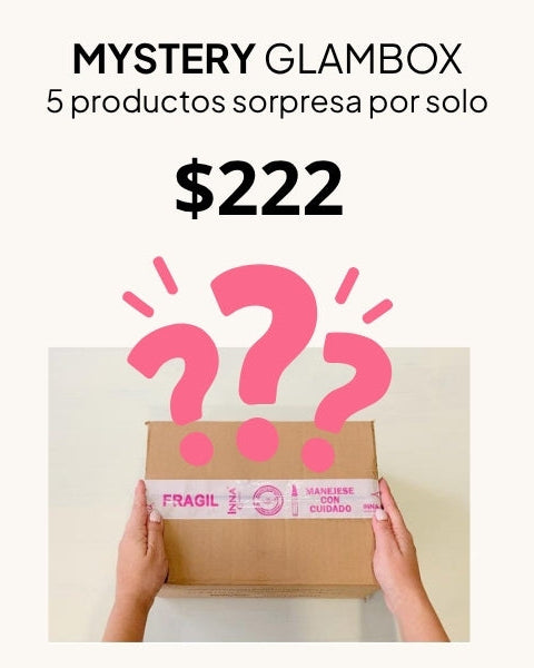 Mystery Glam Box - Bundle sorpresa 5 productos de maquillaje siempre contiene 1 rímel