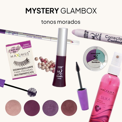 Mystery Glam Box - Bundle sorpresa 5 productos de maquillaje siempre contiene 1 rímel