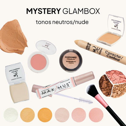 Mystery Glam Box - Bundle sorpresa 5 productos de maquillaje siempre contiene 1 rímel