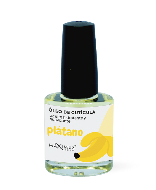 Óleo de cutículas humectante con esencia de Plátano Maximus Colour