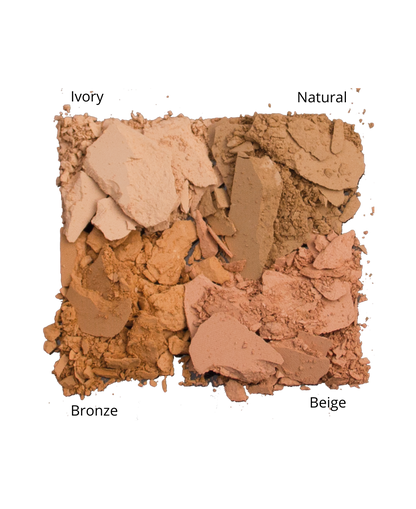 Polvo Compacto a base de arroz enriquecido con Vitamina E, Avena y Árbol de Té