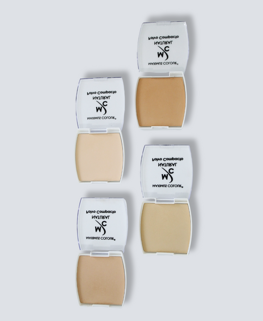 Polvo Compacto a base de arroz enriquecido con Vitamina E, Avena y Árbol de Té
