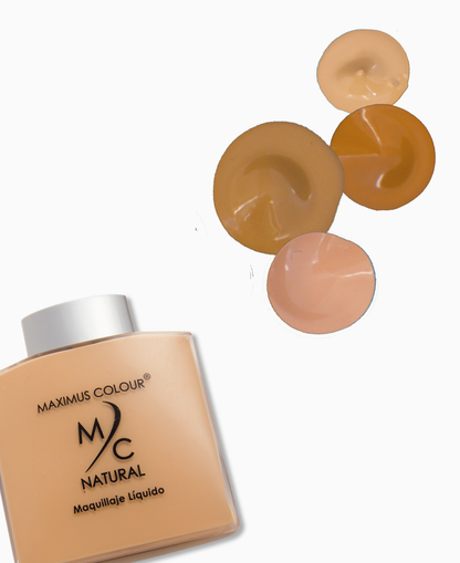 Maquillaje Líquido FPS 30 con Aloe Vera, vitamina E y Rosa de mosqueta acabado natural