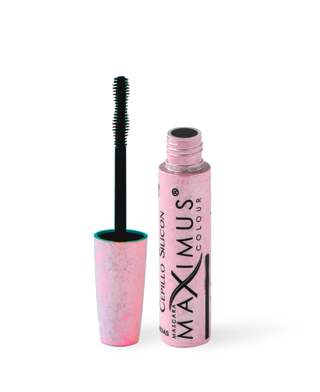 Rimel Ceramidas y microfibras con cepillo de silicón Maximus Colour