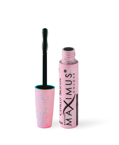 Rimel Ceramidas y microfibras con cepillo de silicón Maximus Colour