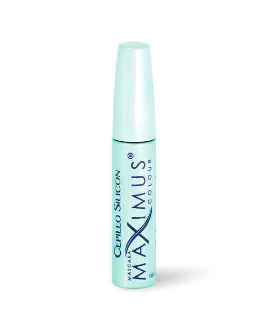 Rimel Té verde y microfibras con cepillo de silicón Maximus Colour