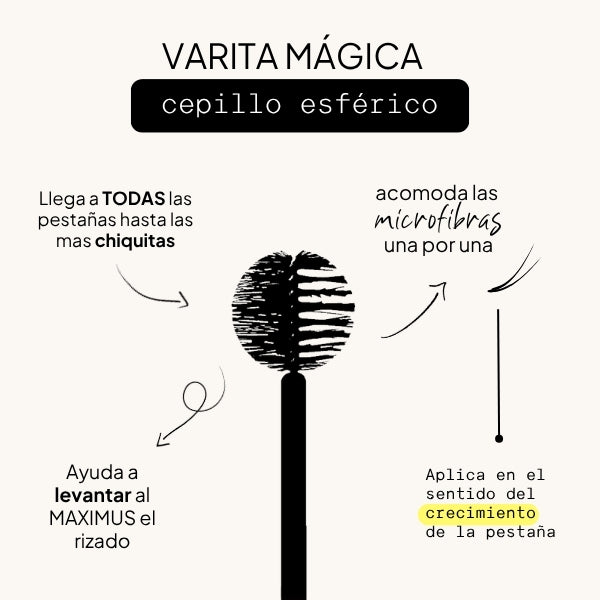 Mascara para pestañas tono VERDE BOSQUE con mamey y microfibras