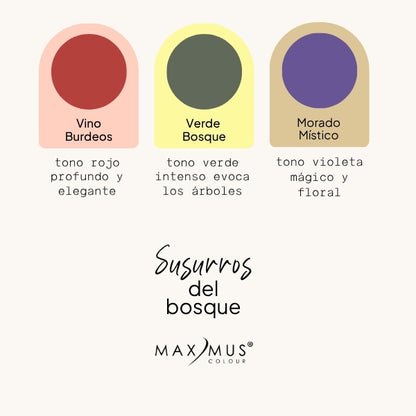 Mascara para pestañas tono VERDE BOSQUE con mamey y microfibras