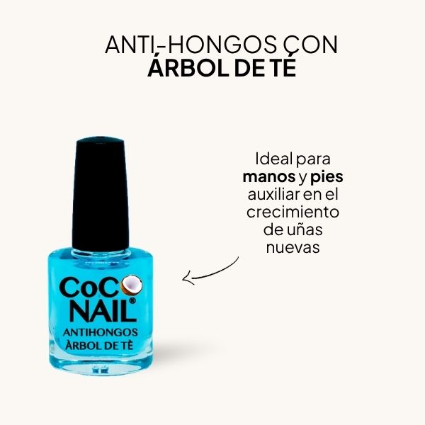 Esmalte para uñas antihongos Árbol de Té Coco Nail
