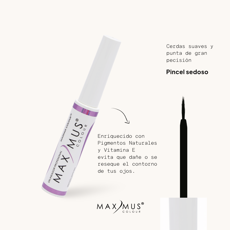 Delineador liquido indeleble con Vitamina E