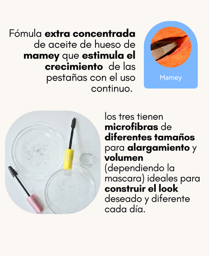 Trío Esenciales - Ritual de Pestañas Despierta tu mirada - Maximus Colour