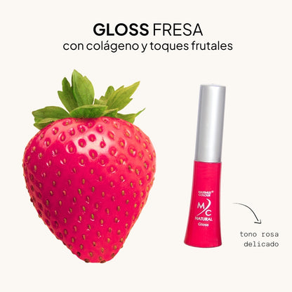 Gloss hidratante con colágeno y toques frutales Maximus Colour