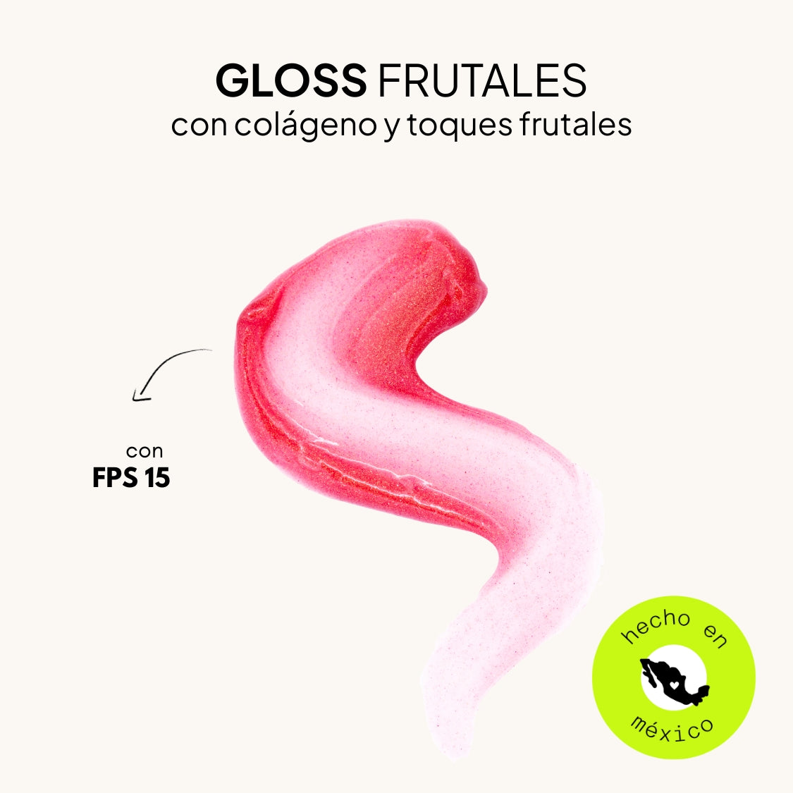 Gloss hidratante con colágeno y toques frutales Maximus Colour
